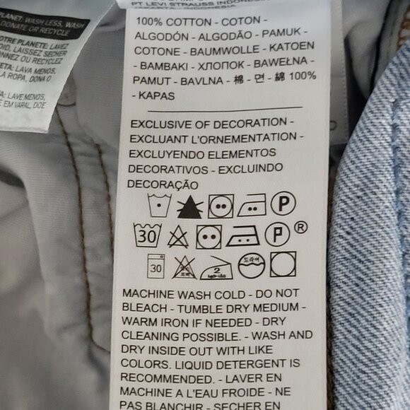 Levis Premium Distressed High-Waisted Jeans Womens W25 L26 (Measures W27 L25) - Picture 7 of 8